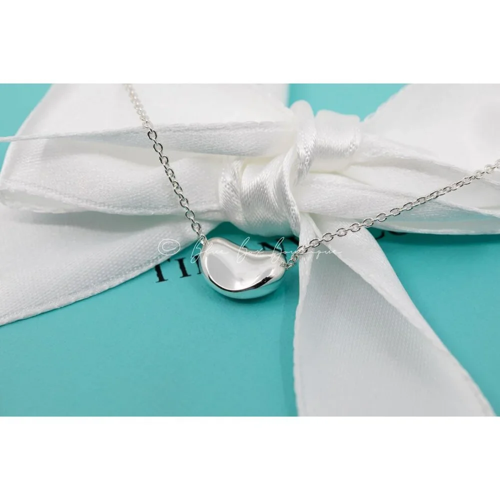 Tiffany & Co. Bean Necklace Elsa Peretti Vintage Medium Bean Design 11mm Pendant - Picture 2 of 9